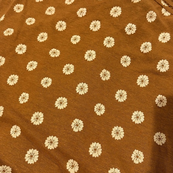 Market & Spruce Adjustable Strap Linen Blend Tank Top Tan Floral StitchFix - Picture 12 of 12